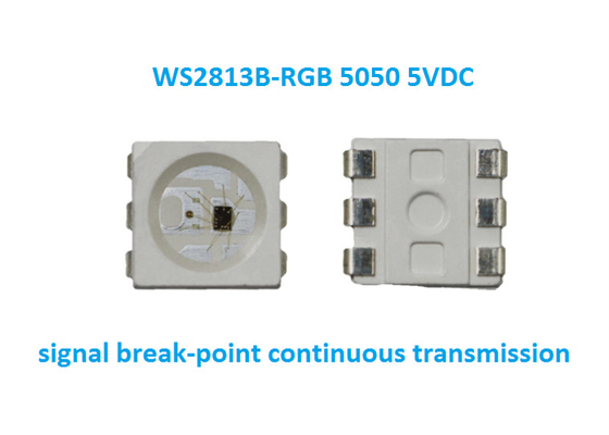 Ws2813 RGB 5050 SMd 5V Led CHip 5V Çalışma Voltajı Sinyalı Kesme Noktası Sürekli İletişim LED