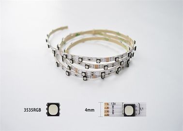 İnce 4mm Genişlik RGB Esnek LED Şerit Işığı 3535 72Led / M Mimari Dekorasyon İçin