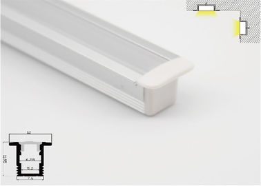 PMMA Kapak LED Alüminyum Profil Ses Yalıtımı Mutfak Dolabı için 7.6X12mm