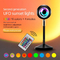 Uzaktan kumanda Modern Fotoğrafçılık Renk Değiştirme Günbatımı Işık USB Gökkuşağı Projekör Lambalar LED Projeksiyon Zemin Lamba