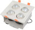 30W 50W Beyaz Ayarlanabilir LED Grille Spot Işık Yüksek Verimli Kare Kesitli