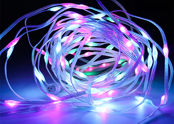 Noel için 3D Piksel LED Işık Suya Dayanıklı Açık Adreslenebilir RGB Piksel Işık Dizeleri