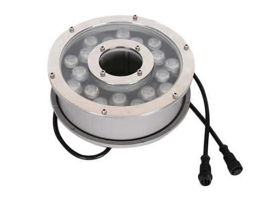 DMX512 Kontrol RGB LED Fıskiye Işığı 18W IP68 LED Yüzme Havuzu Işığı