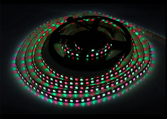 DC12V Dijital Çift Sinyal Hattı IP20 WS2815 SMD5050 96 led/m l RGB IC Adreslenebilir LED Şerit