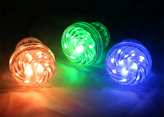 24v RGB WS2811/UCS1903 LED Eğlence Işığı Pixel Light Cabochon LED 60mm 18 Leds