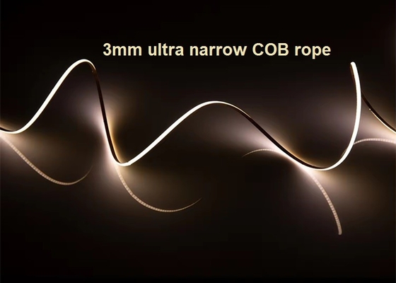 3mm Ultra Dar COB LED Çizgi İpi Dolap Dolap TV Arkaplanı 400LED / M