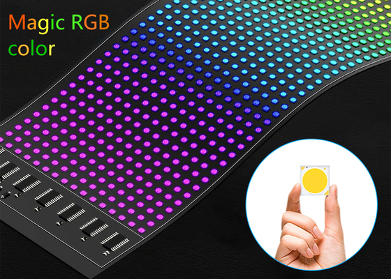16*64 Esnek LED Ekran Dış Ekran Su geçirmez Panel Araba Penceresi LED Yumuşak Pano