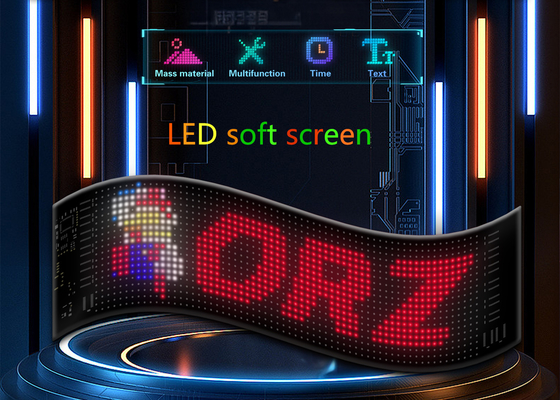 Esnek LED Araç Panel Uygulama Kontrolü 16 * 96 Reklam Arka Pencere Ekranı