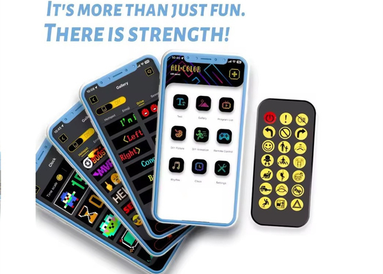 Yumuşak LED Ekran Marka Reklam Tanıtım Ekranı RGB Renkli APP Akıllı Programlanabilir İç LED İşareti