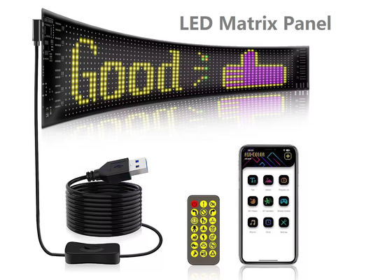 Yumuşak LED Ekran Marka Reklam Tanıtım Ekranı RGB Renkli APP Akıllı Programlanabilir İç LED İşareti