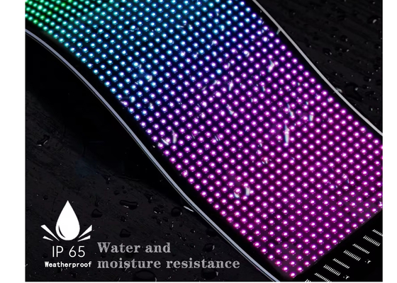 Pixel RGB Led Esnek Ekran Uygulama Bluetooth Araba Reklam Ekranı Araba Ip65 Su geçirmez Yumuşak Dijital Ekran Ekranı