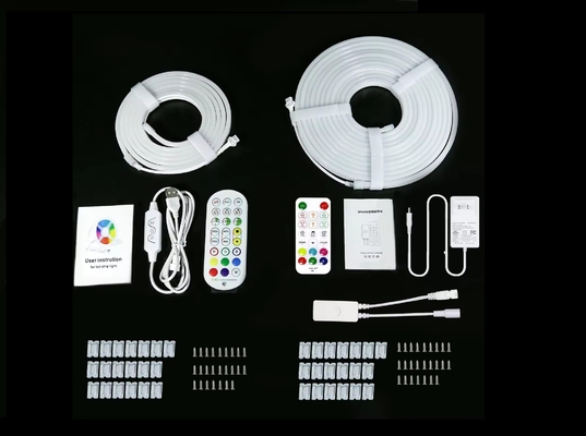 5M Tam Renkli RGB Led Neon Esnek Silikon Ambient Light Strip Akıllı DIY Dijital Koşu Şerit Işık Seti TUYA APP