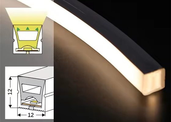 Esnek LED Neon 1212 Çizgi Silikon Lamba 12 * 12MM gömülü tavanla Ana lamba yok