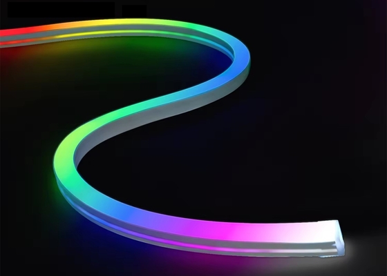 Özel RGBW LED Neon Şerit İşaretleri Flex Işıklar DMX Sinyalı 24V IP67 İç ve Dış Dekorasyon için Su geçirmez 1616mm