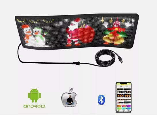 DIY LED İşareti Matrix Panel Ekranı APP Kontrol Dükkân için Bülten Bar Araç Yeni Boyut 1696 Artı