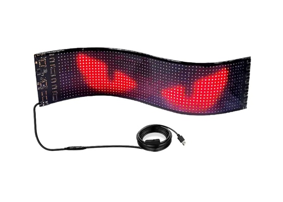 Kamyon Şeytan Gözü LED Ekran Araba Işık Kamyon Dinamik LED Işık Akıllı Araç Dikkate Alıcı Programlanabilir LED Panel Kamyon Ön camı için