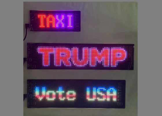 DIY Led Taksi Pencere Ekranı Araba Reklamı için LED Ekran JDM için özelleştirilebilir tasarım, Araba Reklamı
