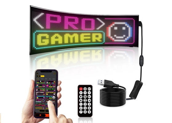 32*96 Çift Sıralı LED Reklam İşareti Araç Panosu Esnek Piksel Programlanabilir Kaydırma DIY Metin Matris Panosu