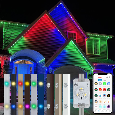 Akıllı Kontrol LED Dış Mekan Saçak Lambası 30W WiFi APP RGB IP65 Su Geçirmez Villa Bahçesi İçin